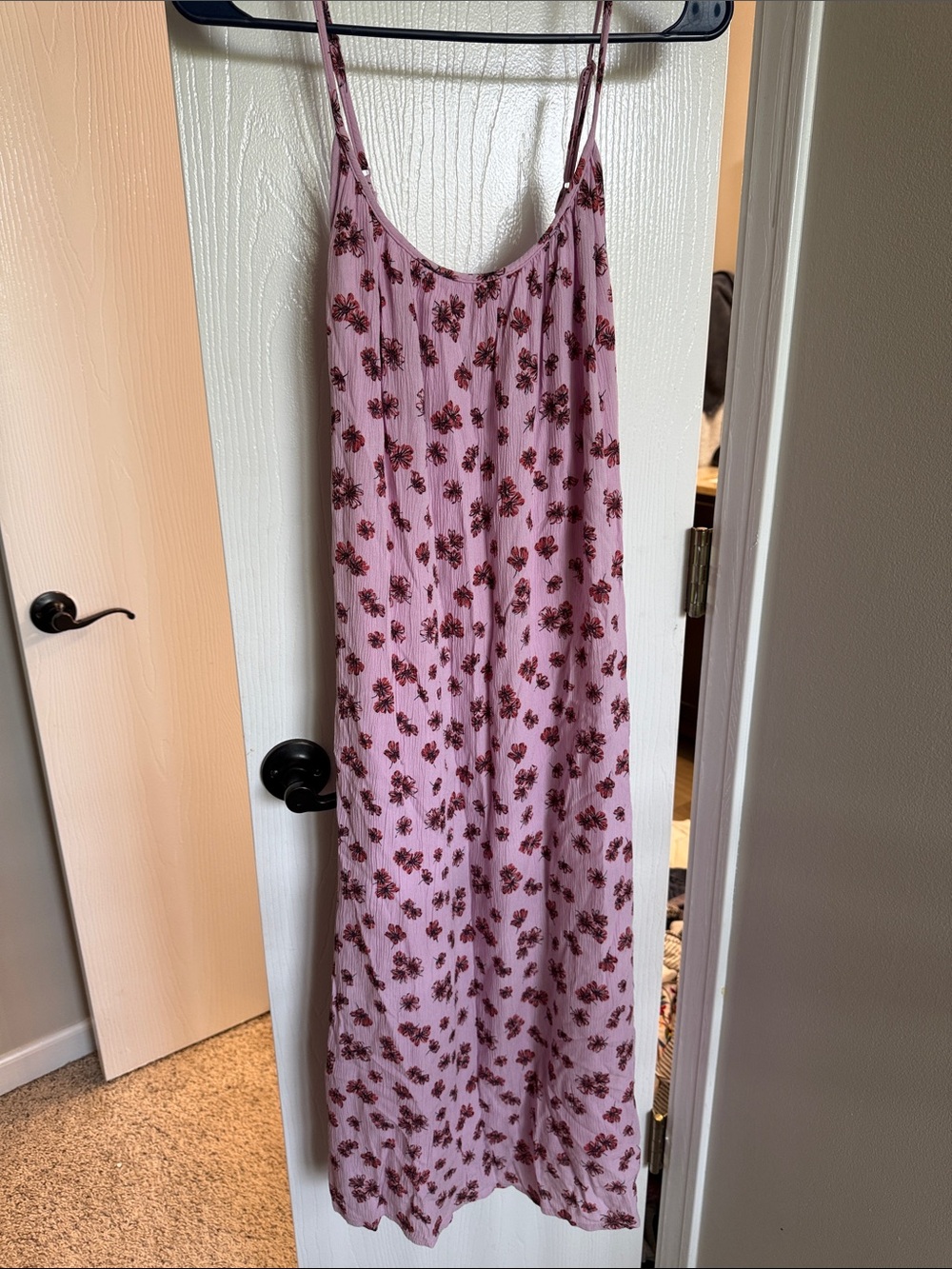 dip Pink Floral Midi Slip Dress